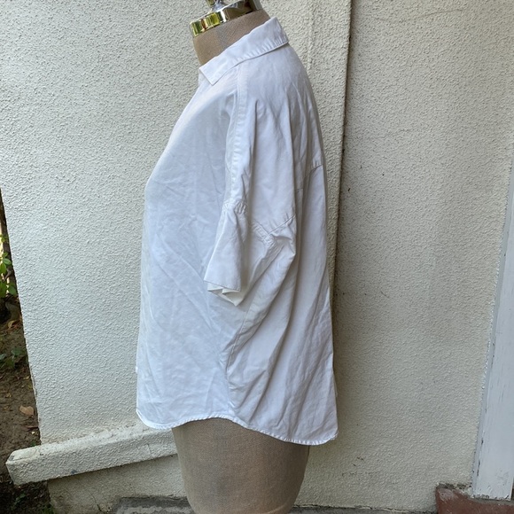 Madewell crisp white courier shirt blouse from Bloomingdale’s classic & comfy! - Picture 5 of 12